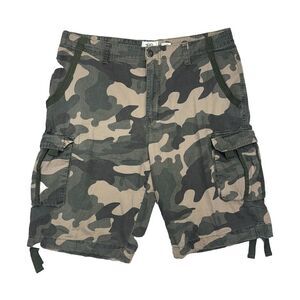 Ecko Unlimited‎ Cargo Shorts Men's Size 36" Camo Street Y2K Baggy Long Hiphop